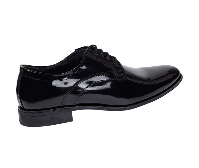 Pantofi barbati eleganti din piele naturala, Negru LAC GKR62N