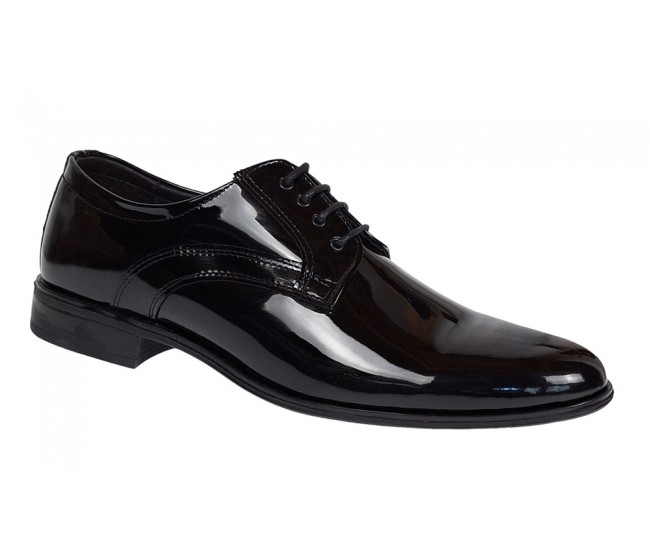Pantofi barbati eleganti din piele naturala, Negru LAC GKR62N