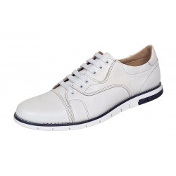 Pantofi barbati din piele naturala - Model Casual Alb GKR67A