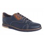 Pantofi barbati, casual din piele naturala, Bleumarin, GKR67BL