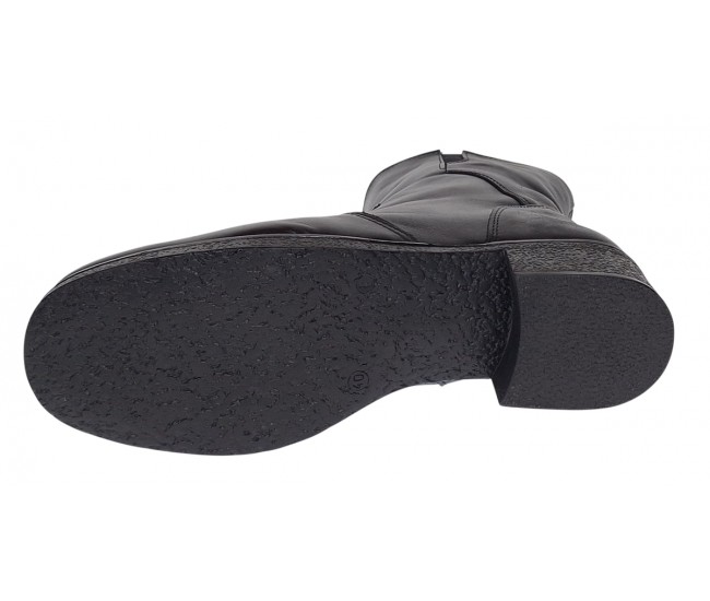 Ghete dama casual imblanite din piele naturala cu fermoar GKR6N