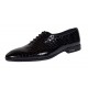 Pantofi eleganti pentru barbati, piele naturala croco Negru GKR70N