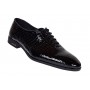 Pantofi eleganti pentru barbati, piele naturala croco Negru GKR70N