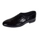 Pantofi eleganti pentru barbati, piele naturala croco Negru GKR70N