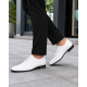 Pantofi albi eleganti barbati piele naturala GKR71A
