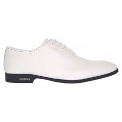 Pantofi albi eleganti barbati piele naturala GKR71A