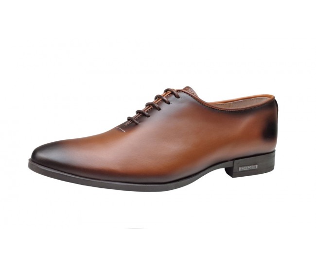 Pantofi eleganti pentru barbati, piele naturala, maro coniac - GKR71M