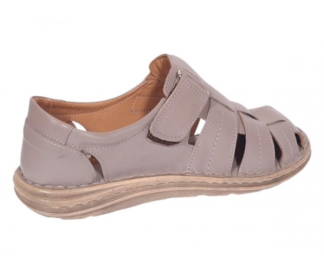 Sandale barbati casual din piele naturala Bej Box GKR73BEJ