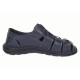 Sandale barbati casual din piele naturala Bleumarin GKR73BL