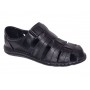 Sandale barbati casual din piele naturala Negru Box GKR73NN