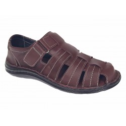 Sandale barbati casual din piele naturala Bordeaux GKR73VIS