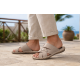 Papuci barbatesti bej din piele naturala – confort de vara cu stil relaxat si aspect premium GKR74BEJ