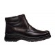 Ghete barbati casual din piele naturala cu fermoar, imblanite, Negru GKR GKR77N