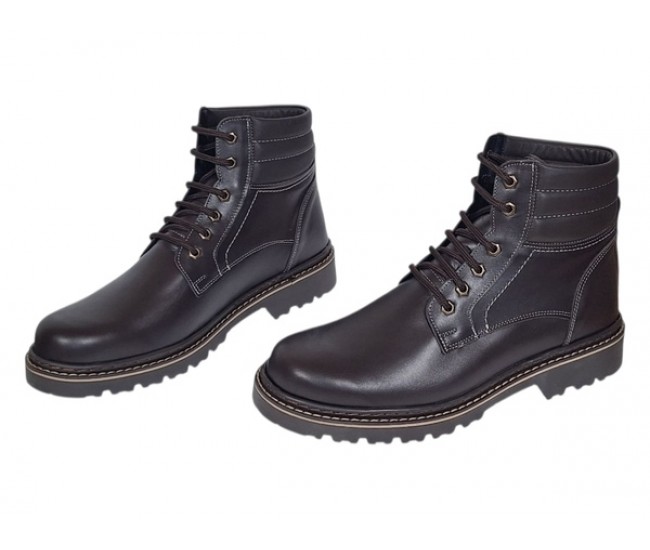 Bocanci barbati din piele naturala neimblaniti maro All Season GKR79MBOX