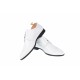 Pantofi albi barbati, clasici, eleganti din piele naturala box - GKR80A