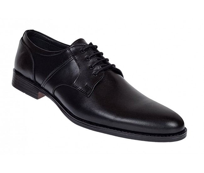 Pantofi barbati eleganti din piele naturala Negru - GKR80N