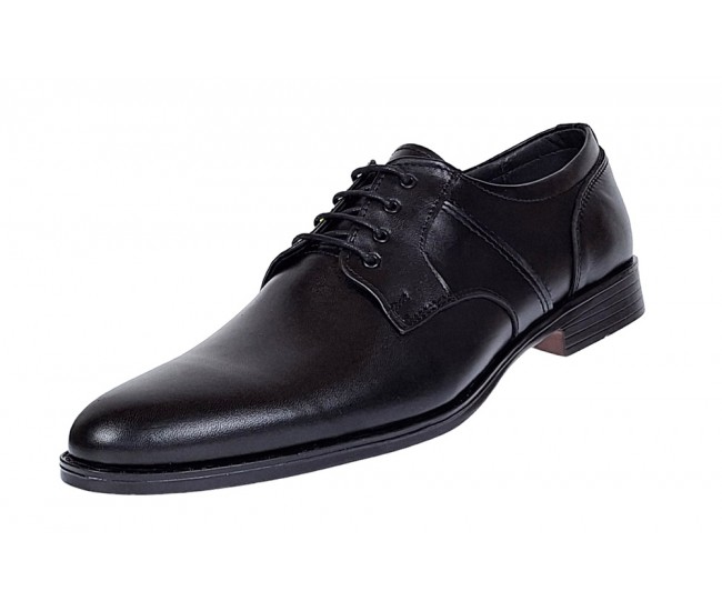 Pantofi barbati eleganti din piele naturala Negru - GKR80N