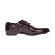 Pantofi eleganti barbati din piele naturala croco lac - Model 818 Maro