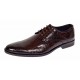 Pantofi eleganti barbati din piele naturala croco lac - Model 818 Maro