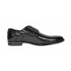 Pantofi eleganti barbati din piele naturala croco lac - Model 818 Negru