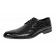 Pantofi eleganti barbati din piele naturala croco lac - Model 818 Negru