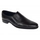 Pantofi barbati eleganti negri din piele naturala fara siret GKR818EN