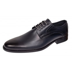 Pantofi barbati eleganti din piele naturala de culoare bleumarin Zidan 819
