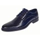 Pantofi barbati eleganti din piele naturala croco lac 819 Bleumarin Inchis