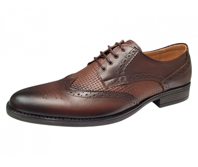 Pantofi eleganti barbati piele naturala Maro Cognac GKR826MC