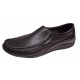 Pantofi barbati casual din piele naturala cu elastic Negru, GKR82N