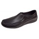 Pantofi barbati casual din piele naturala cu elastic Negru GKR82N