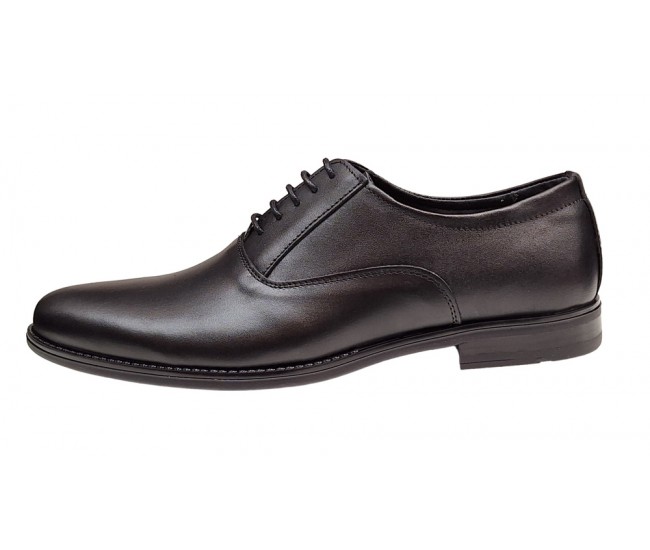 Pantofi barbati eleganti din piele naturala Negru GKR84N