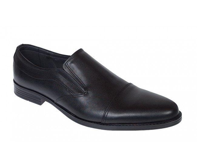 Pantofi barbati, eleganti, piele naturala, negru - GKR87N