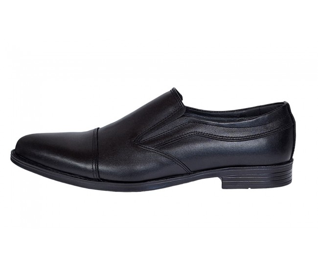 Pantofi barbati, eleganti, piele naturala, negru - GKR87N