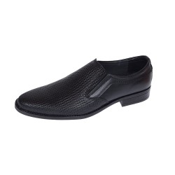 Pantofi barbati eleganti din piele naturala Negru 891N