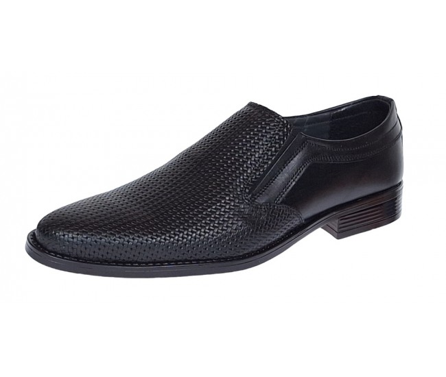 Pantofi barbati eleganti din piele naturala Negru 891N