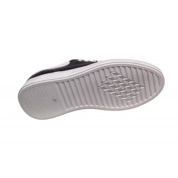 Pantofi barbati casual din piele naturala, Bleumarin - Alb, GKR-COMBAT-2N