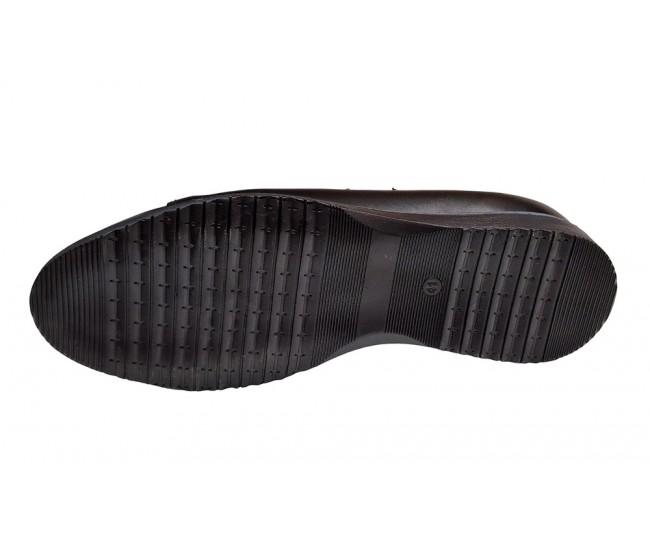 Pantofi barbati sport, casual din piele naturala, Negru - GKRSPORTN
