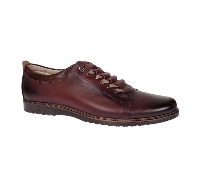 Pantofi barbati casual din piele naturala Bordeaux - GKRSPORTVIS