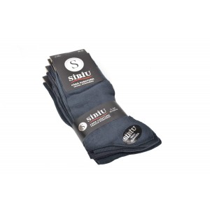 Ciorapi barbati din bumbac, set 5 perechi fara cusatura, Gri Inchis - Sibiu Romania GP2153