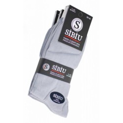 Sosete barbati, set 5 perechi din bumbac, gri, fara cusatura - Sibiu Romania GRI21