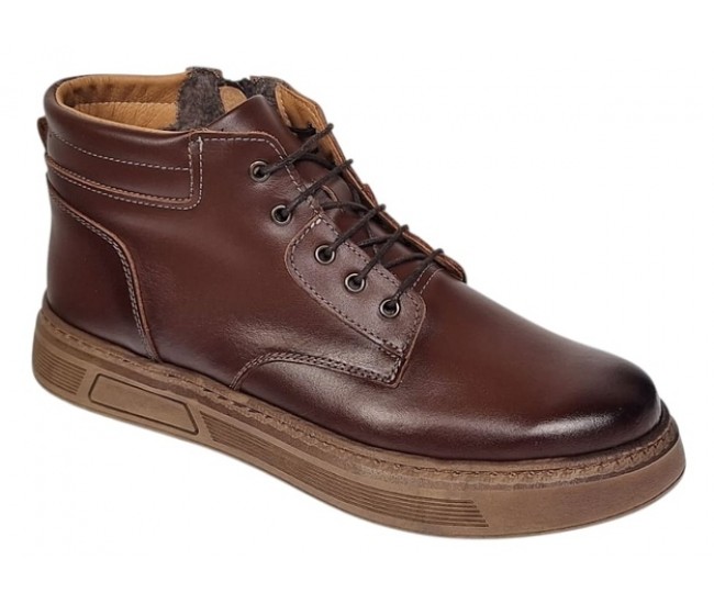 Ghete barbati casual imblanite din piele naturala Maro Gold GS123M