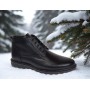 Ghete barbati din piele naturala pe talpa Sport Urban cu siret si fermoar imblanite GS2019CSN