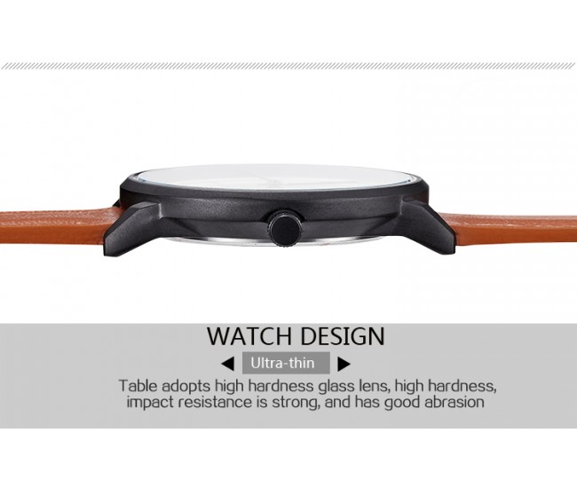 Ceas Curren Slim barbatesc, Elegant, Black - M8233NM