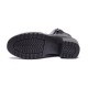 Ghete dama din piele eco cu fermoar imblanite Negru  JF-51N