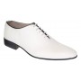 Pantofi barbati albi eleganti din piele naturala Elion - 024AN
