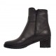 Reducere Ghete dama casual din piele naturala - Model imblanit Negru L156N 