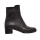 Reducere Ghete dama casual din piele naturala - Model imblanit Negru L156N 