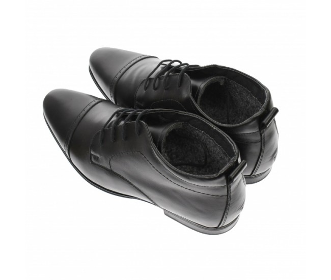 Oferta marimea 44 - Ghete barbati casual din piele naturala, negru - L2072NBOX Oferta marimea 44 - Ghete barbati casual din piele naturala, negru - L2072NBOX