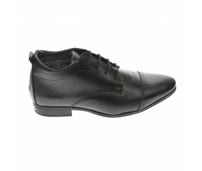 Oferta marimea 44 - Ghete barbati casual din piele naturala, negru - L2072NBOX Oferta marimea 44 - Ghete barbati casual din piele naturala, negru - L2072NBOX
